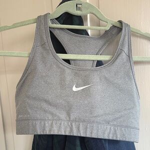 Nike Heather Gray Dri-FIT Sports Bra